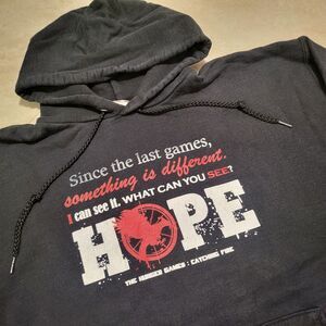 The Hunger Games Catching Fire Hope Mens L Large Movie Promo Hoodie Sweatshirt